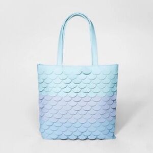 Cat & Jack Girls Mermaid Scaled Totebag Lavender & Purple, Purse Handbag NWT